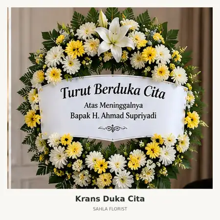 Krans Bunga Duka Sukmajaya